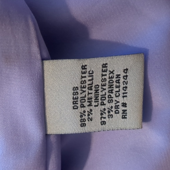 Eliza J Purple Watercolor Strapless Maxi Dress - Picture 8 of 8